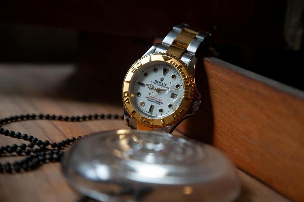 Luxury watch close-up