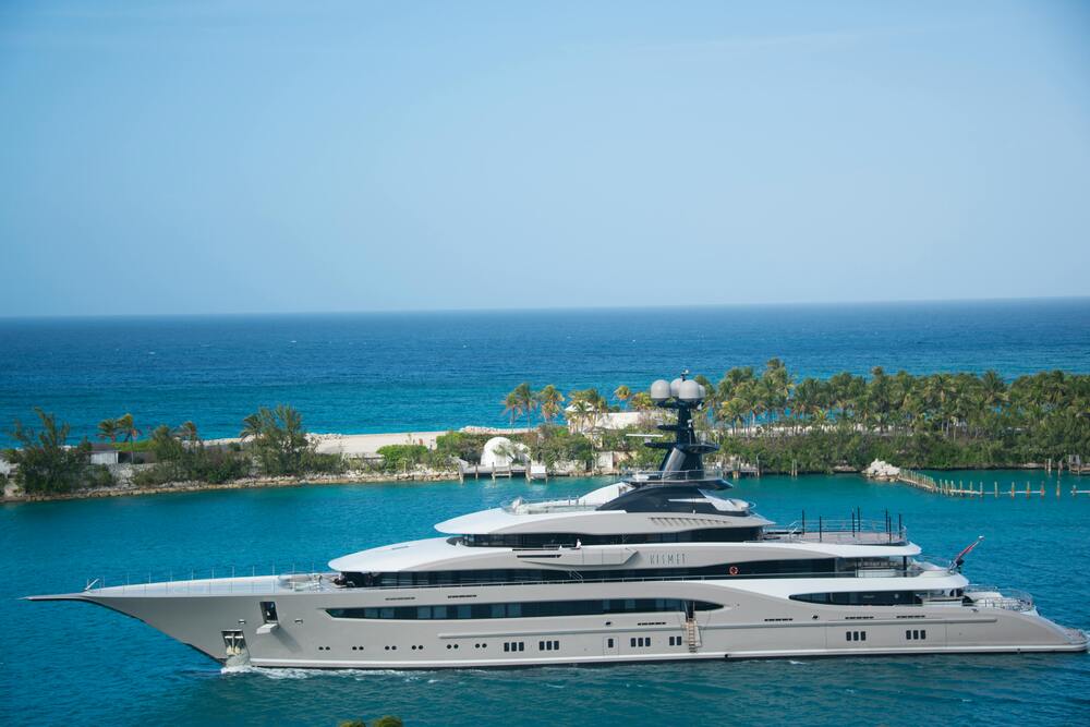 Prestige yacht on the Mediterranean Sea